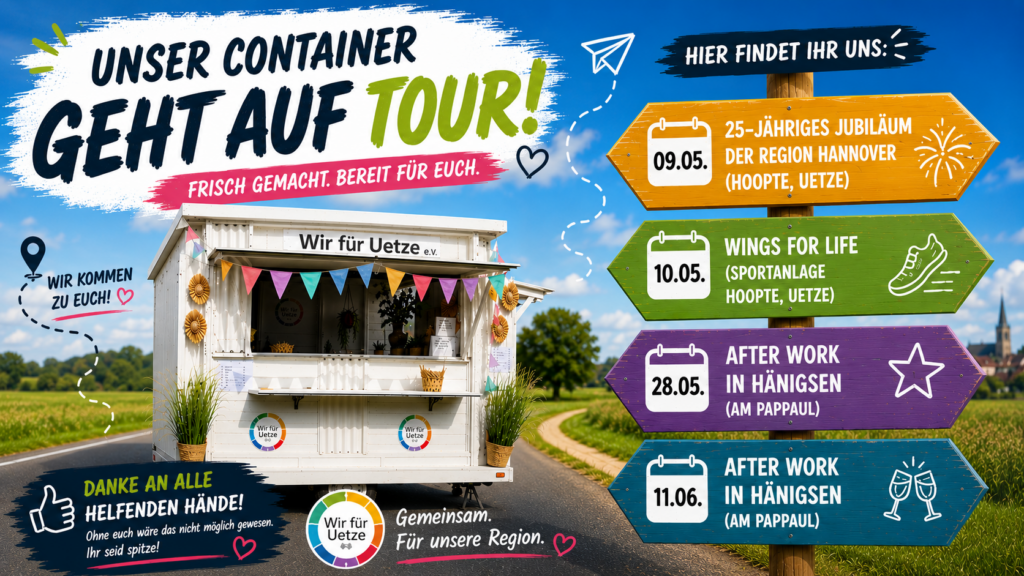 Unser neuer Verkaufscontainer geht auf Tour!